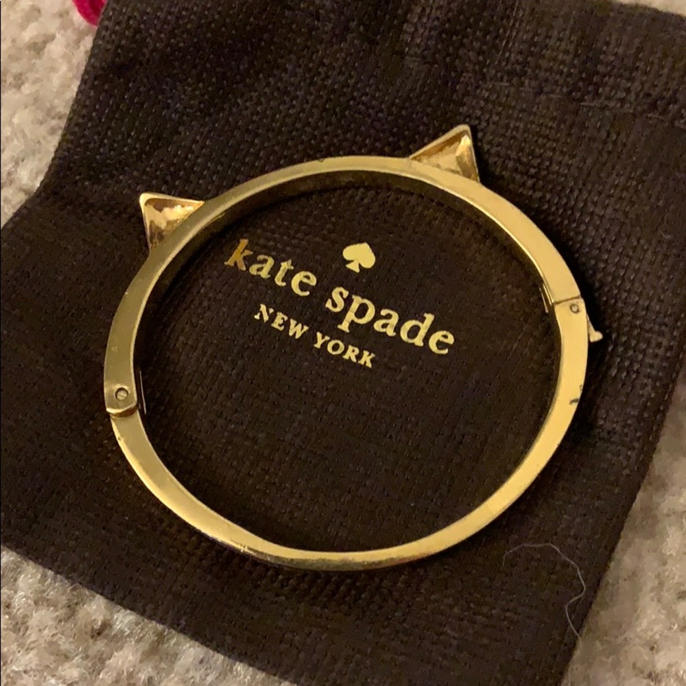 Gold Kate Spade Cat Bangle